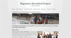 Desktop Screenshot of migratoryshorebirdproject.org