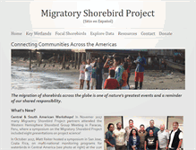 Tablet Screenshot of migratoryshorebirdproject.org